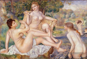 baigneuse baigneuses Tableau Peinture - Les grandes baigneuses Pierre Auguste Renoir